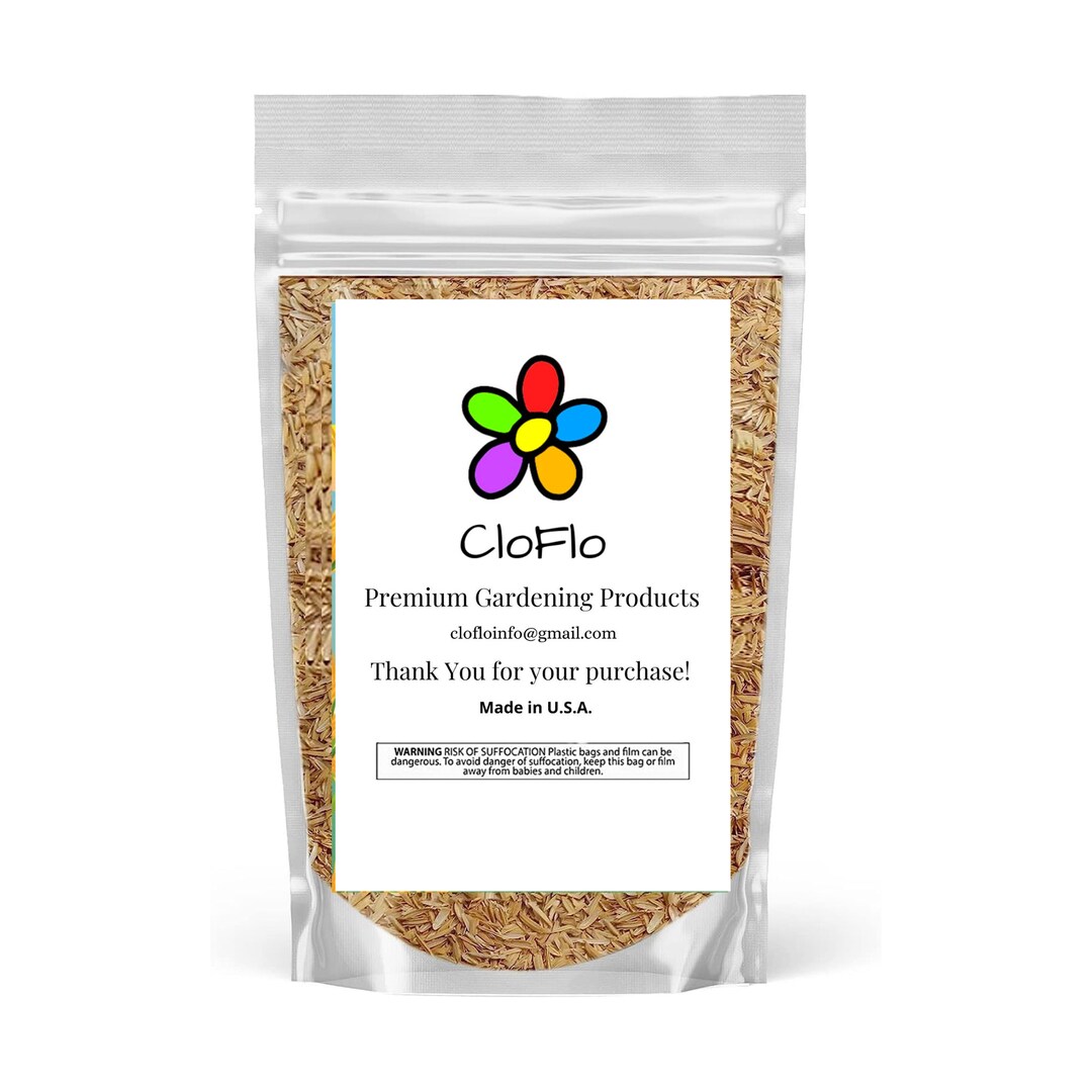 Cloflo Natural Rice Hulls Ecofriendly Mulch and Soil Amendment for
