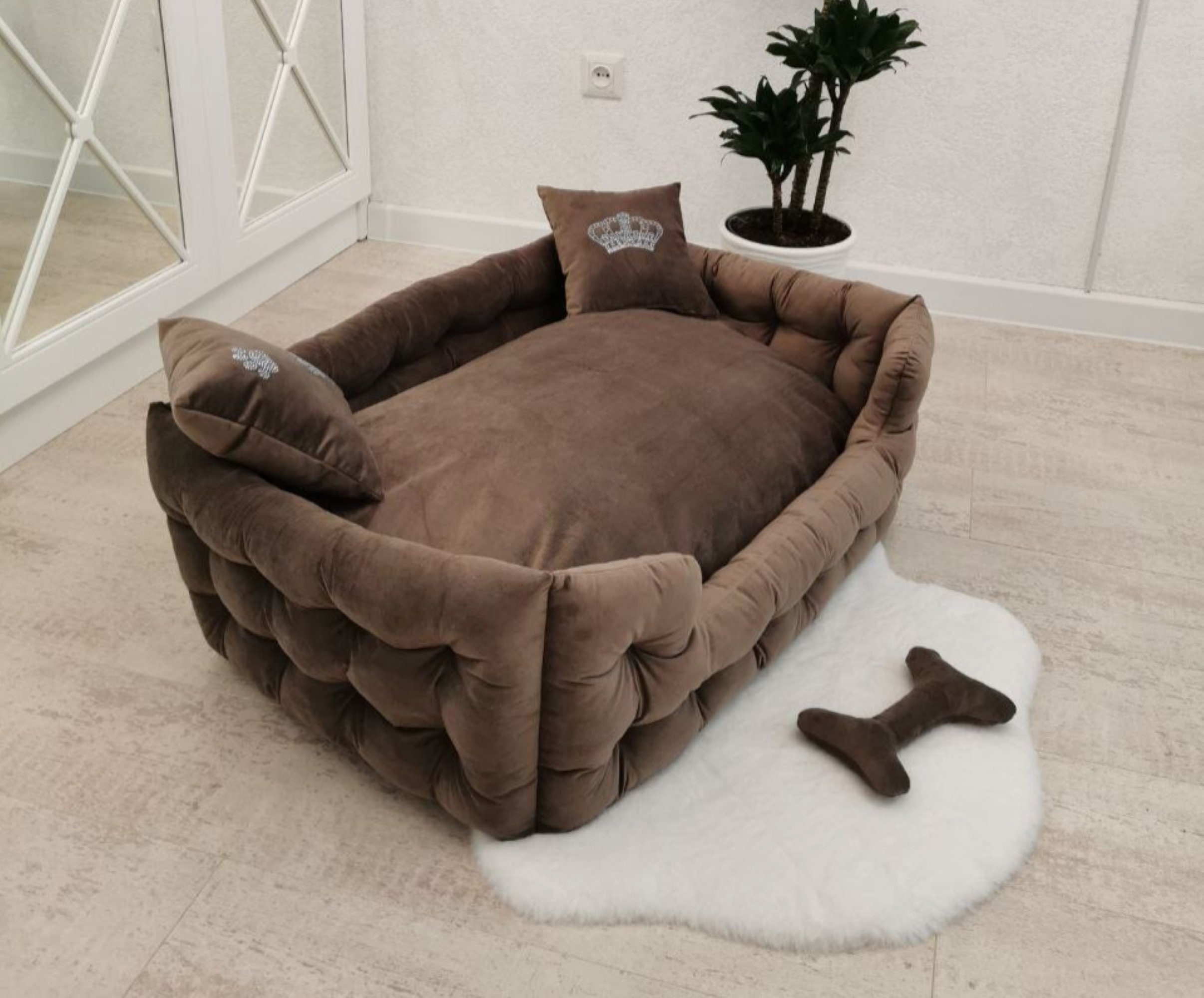 Louis Vuitton Hund Katze Haustier tragen Sack Chien40 Sack Cyan40  Handtasche M.42024 Leinwand ref.205092 - Joli Closet