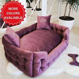 High Quality Luxury Handmade Pet Bed - Machine Washable - Raised Sofa Bed For Cats & Dogs - Handmade in Ukraine - Free Shipping