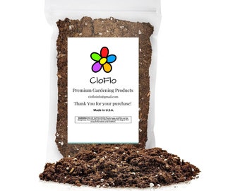 CloFlo Plant Propagation Premium Potting Mix: 100% Natural Ingredients for Optimal Growth - Made in USA