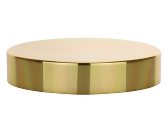 89-400 SHINY GOLD METAL shelled cap/lid/top/smooth