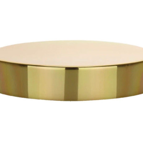 89-400 SHINY GOLD METAL shelled cap/lid/top/smooth