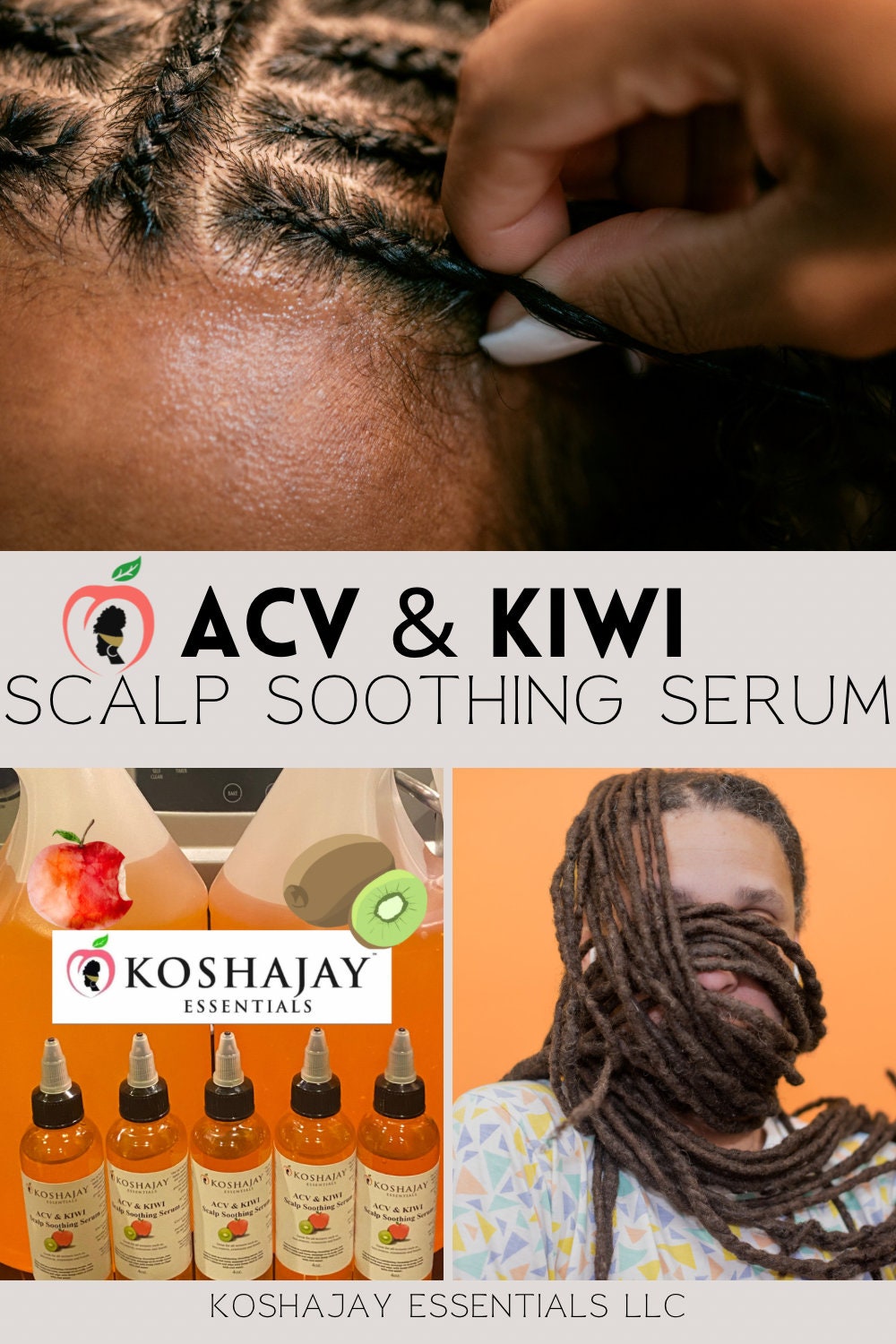 ACV and KIWI Scalp Soothing Serum Apple Cider Vinegar Detox extensions
