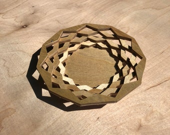 Mini Layered Wooden Bowl