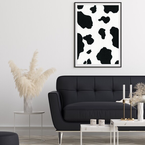 Cow Print Wall Art Printable Sizes 8 X 10 in and 12 X 15 Etsy