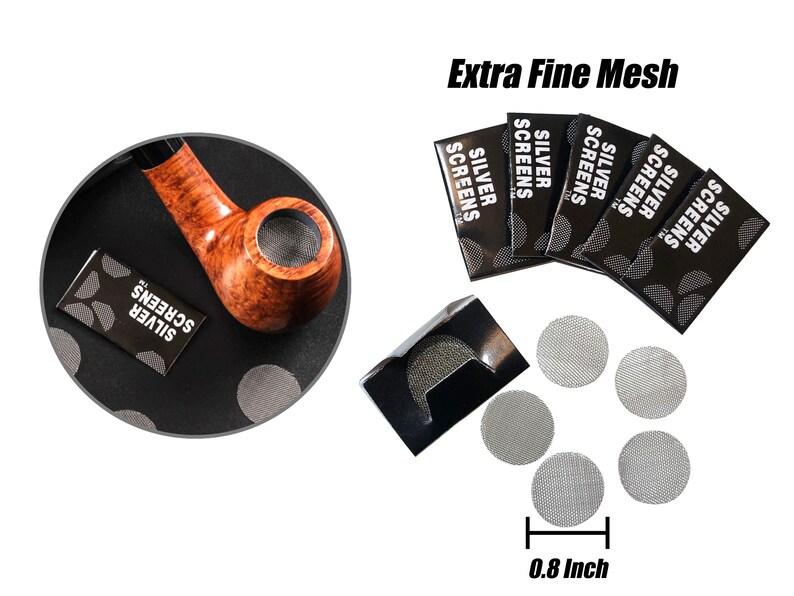 Pipe Screens 150 PCS Smoking Pipe Screen Smoking Bowl Stainless Steel