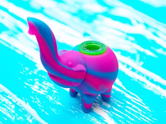 silicone tobacco bowl Elephant Silicone Smoking Pipe | Tobacco Pipe | Smoking Bowl | Adult Gift