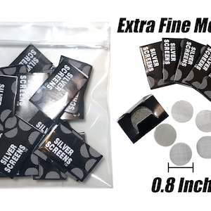 Pipe Screens 150 PCS | Smoking Pipe Screen | Smoking Bowl Stainless Steel Screens | Smoking Accessories | 0.8 Inch