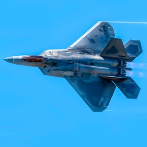 F-22 Raptor Burn - Military Jet Photo Print - Plane Poster Print - Wall Art - USAF - Air Force - Air Show Lockheed Martin Stealth