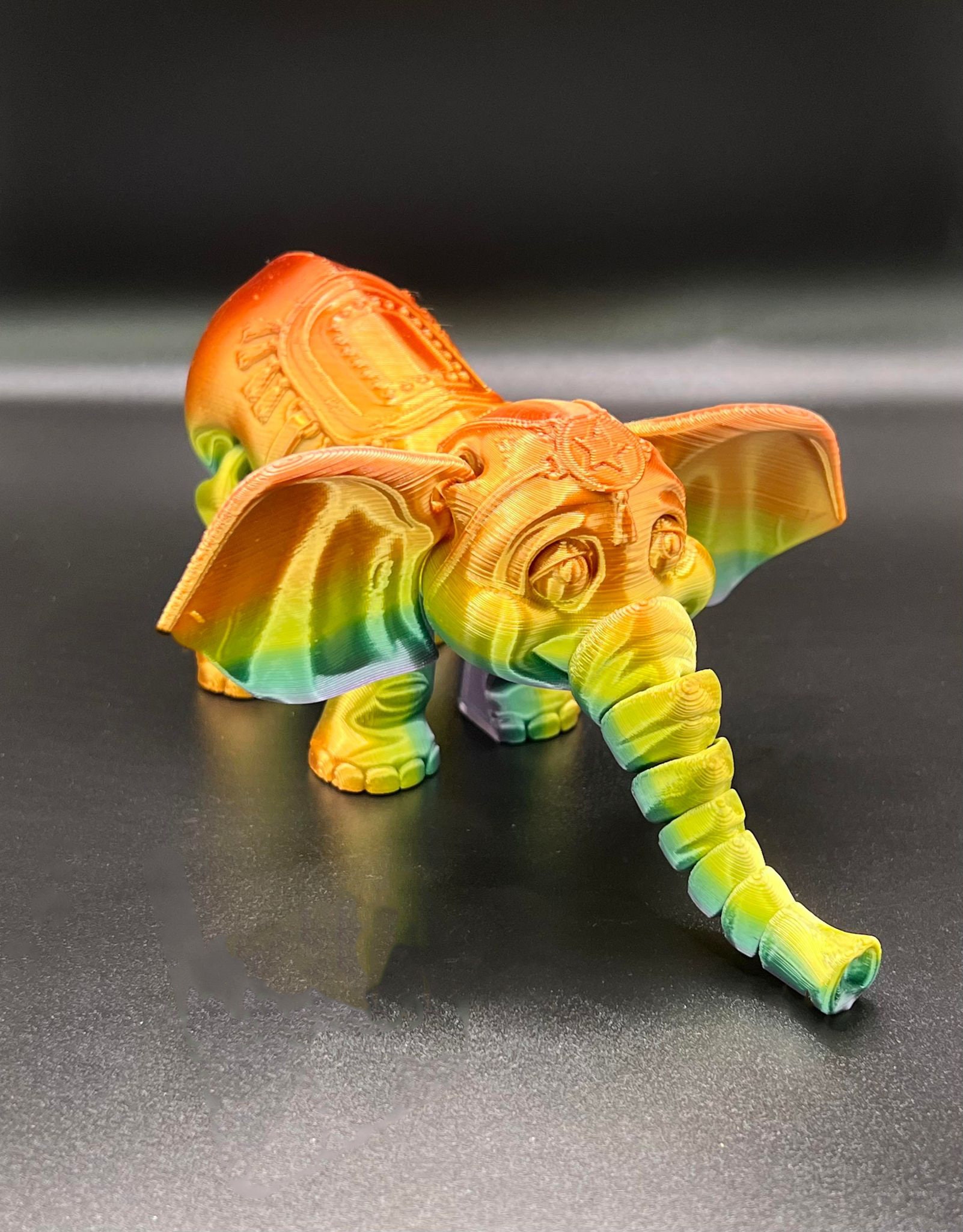 3D Printed Articulating Elephant Etsy