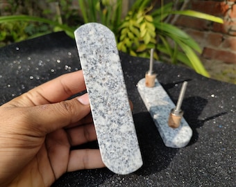 Beautiful Greynite Marble, Black & White Marble Drawer Pulls, Cabinets, Dressers, Pulls and Handles | Marble Door Knobs | Marble Door Handle