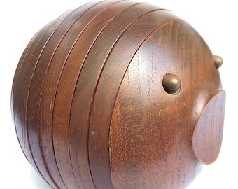 Ernst Henriksen Vintage Danish Mid Century Modern Teak 'puffer