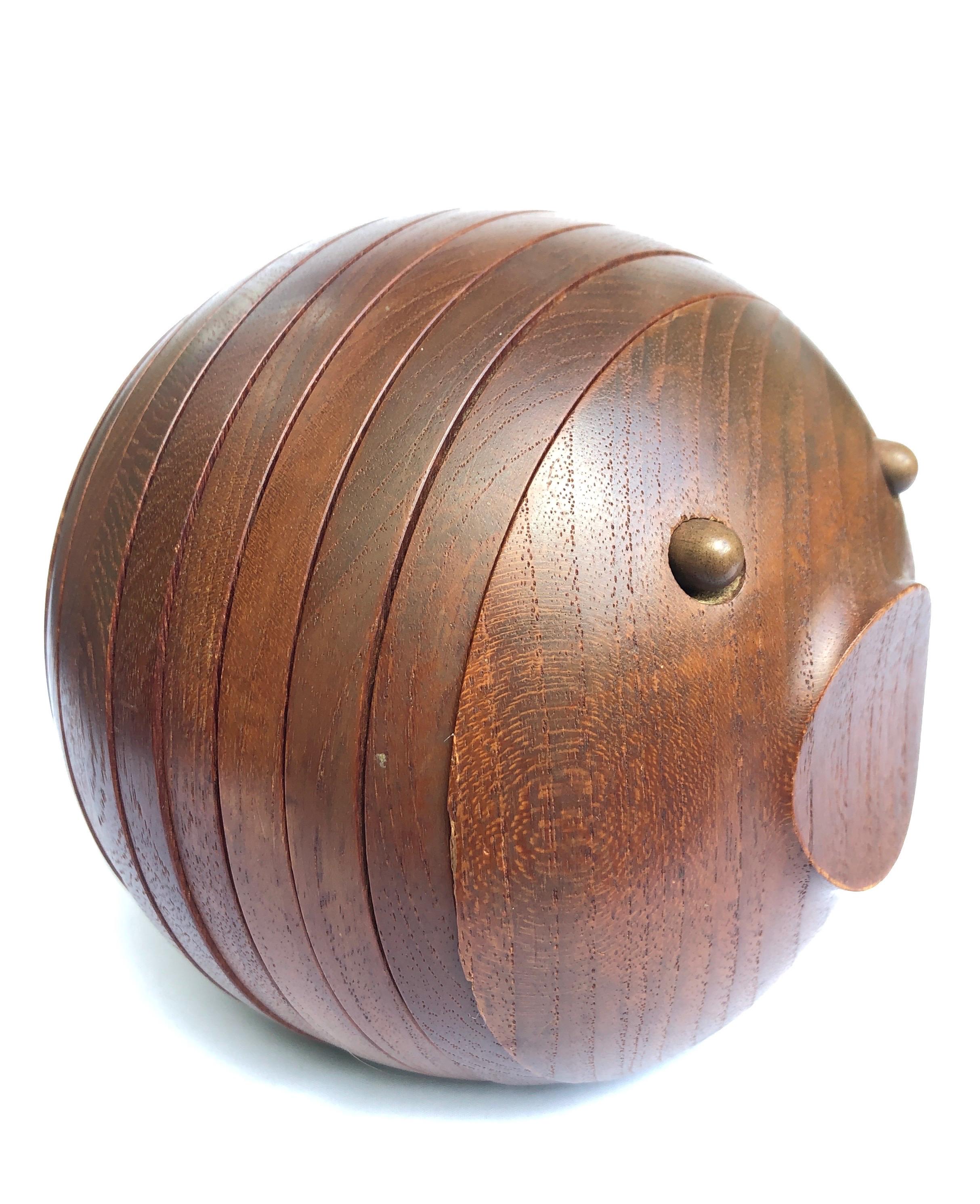 Ernst Henriksen Vintage Danish Mid Century Modern Teak 'puffer
