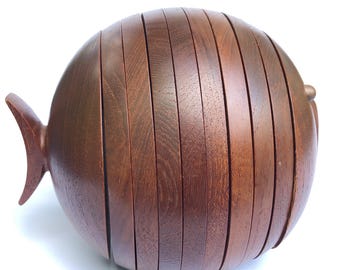 Ernst Henriksen Vintage Danish Mid Century Modern Teak 'puffer