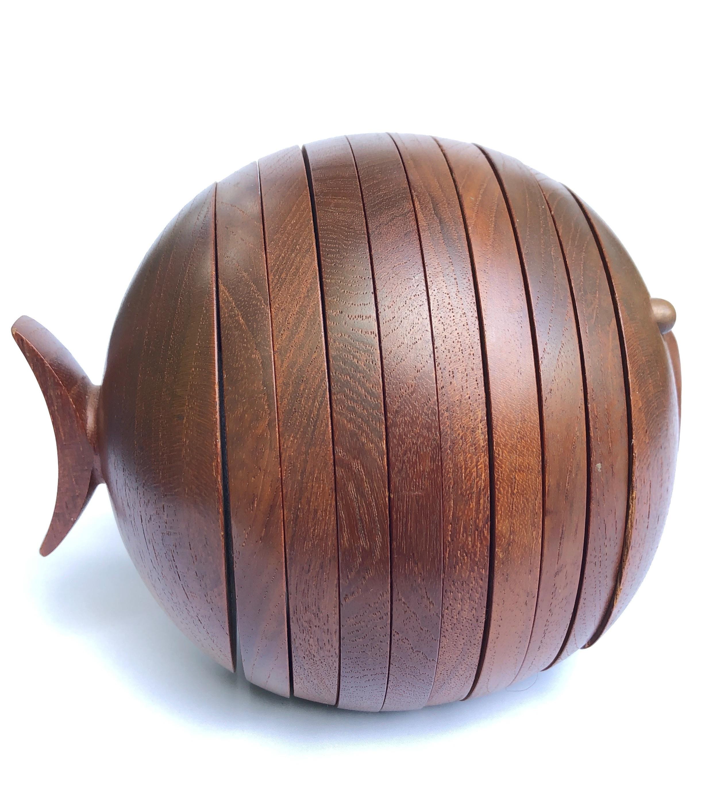 Ernst Henriksen Vintage Danish Mid Century Modern Teak 'puffer