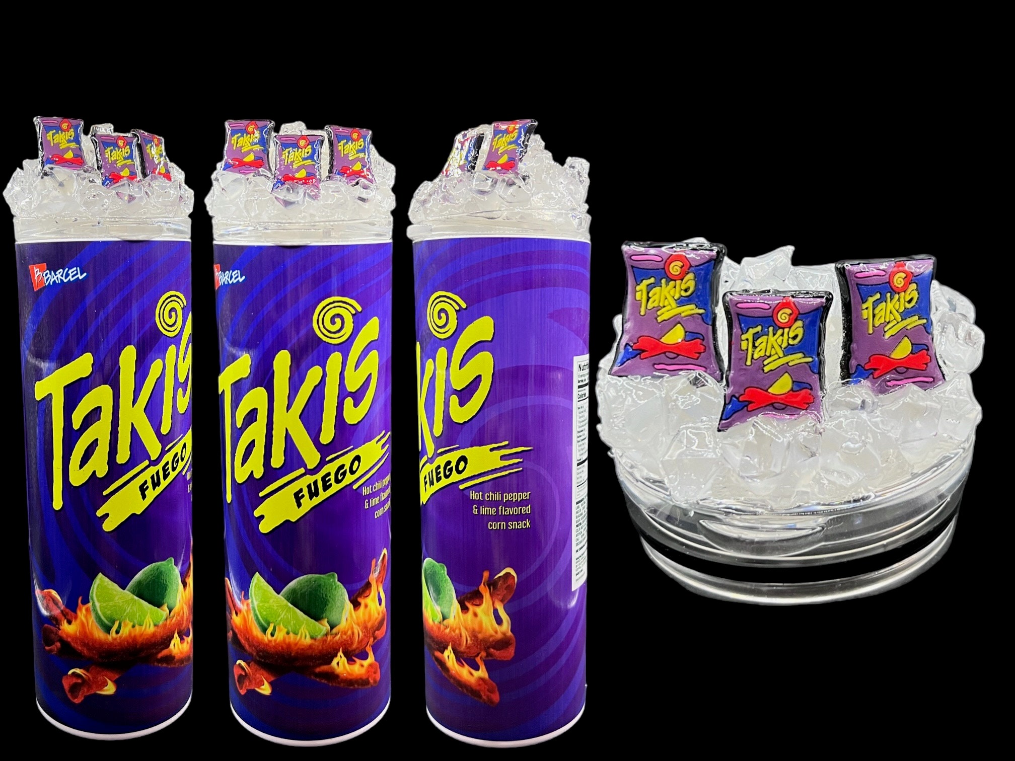 Takis Chips Tumbler With 3D Lid, 20oz Stainless Steel Skinny Tumbler