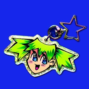 Happy Anime Girl Keychain