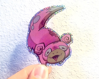 Slowpoke Holographic Sticker