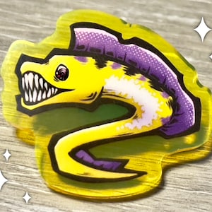 Non-Binary Eel Pride Pin|Non-Binary Pride|They Them Pins|Gay Pins|1.5in Acrylic Pin|Subtle Pride Pins