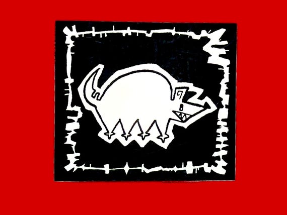 Aesthetic Punk Vinyl Sticker Pack - Black and White Art