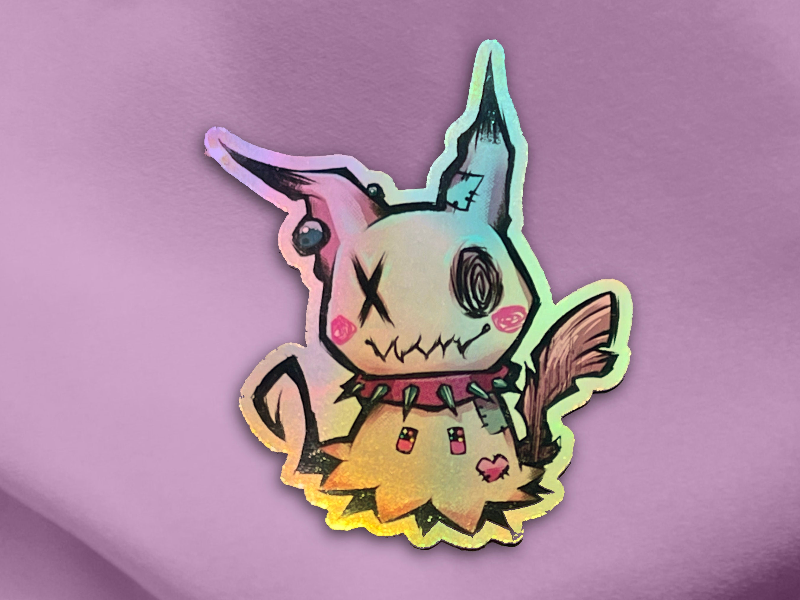 Mimikyu Inspired Vinyl Stickerweirdcore Pokemon -  Hong Kong