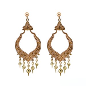 Antique Victorian Yellow Gold Earrings