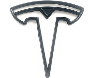 MODEL 3 REAR "HALO-T" Badge Replacement Metal (Matte Black)