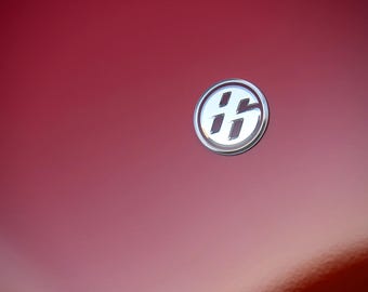 86 Fender Emblem Black Chrome