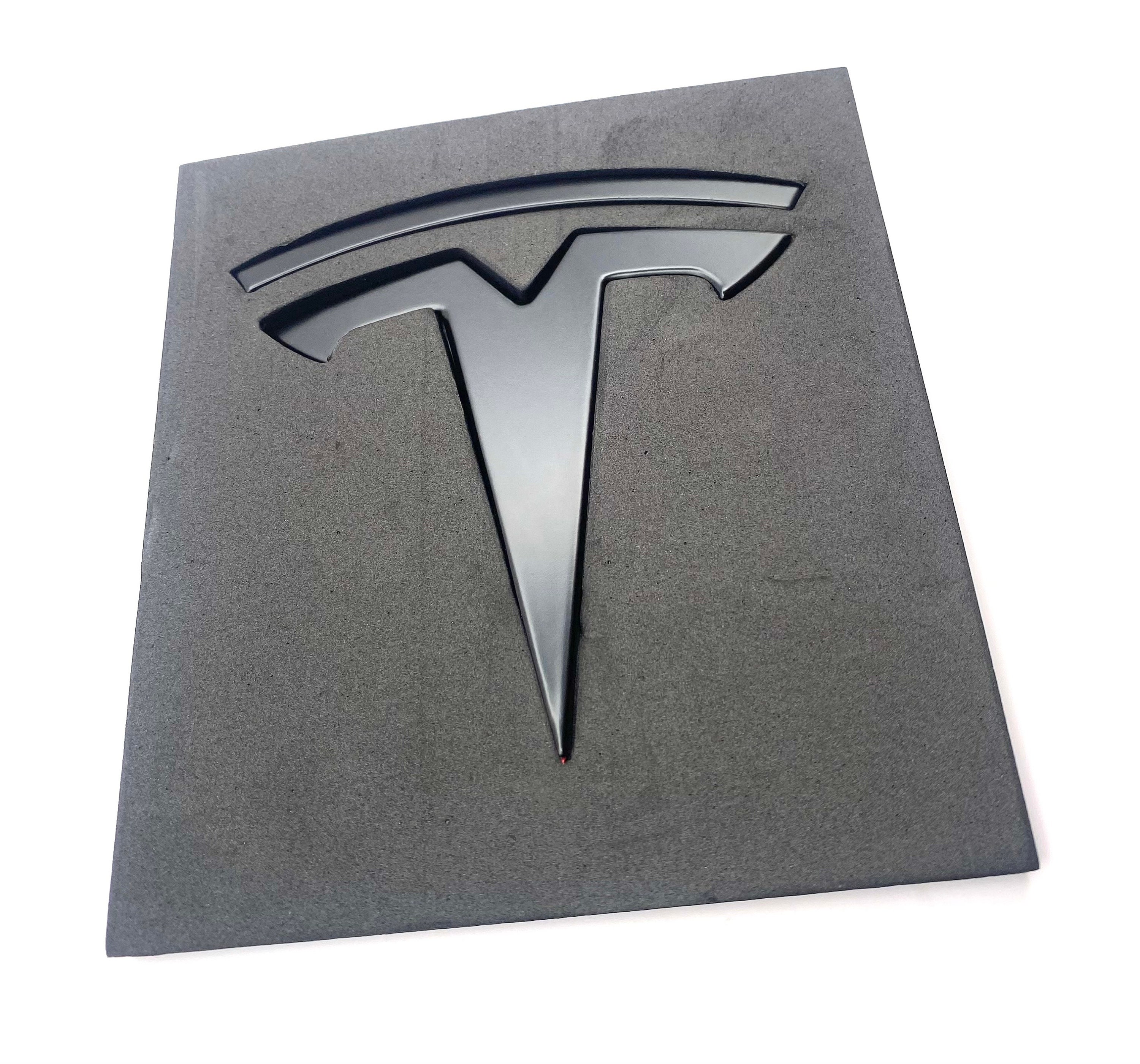 EVAAM® T Emblem Front & Rear Badge Replacement Full Set For Tesla Model 3/ Y (1 Pair)