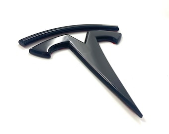 Gloss Black Metal Model X Rear Badge Emblem Replacement
