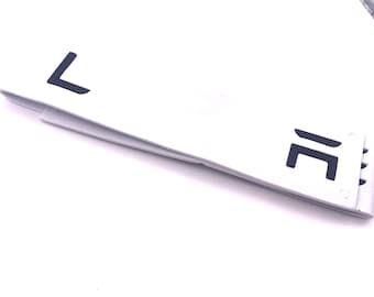Emblema TESLA de metal con plantilla de espuma (varios colores)