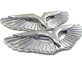 Chrome Anzu Wing Badge Emblem: Kia 2022-2026 Replacement