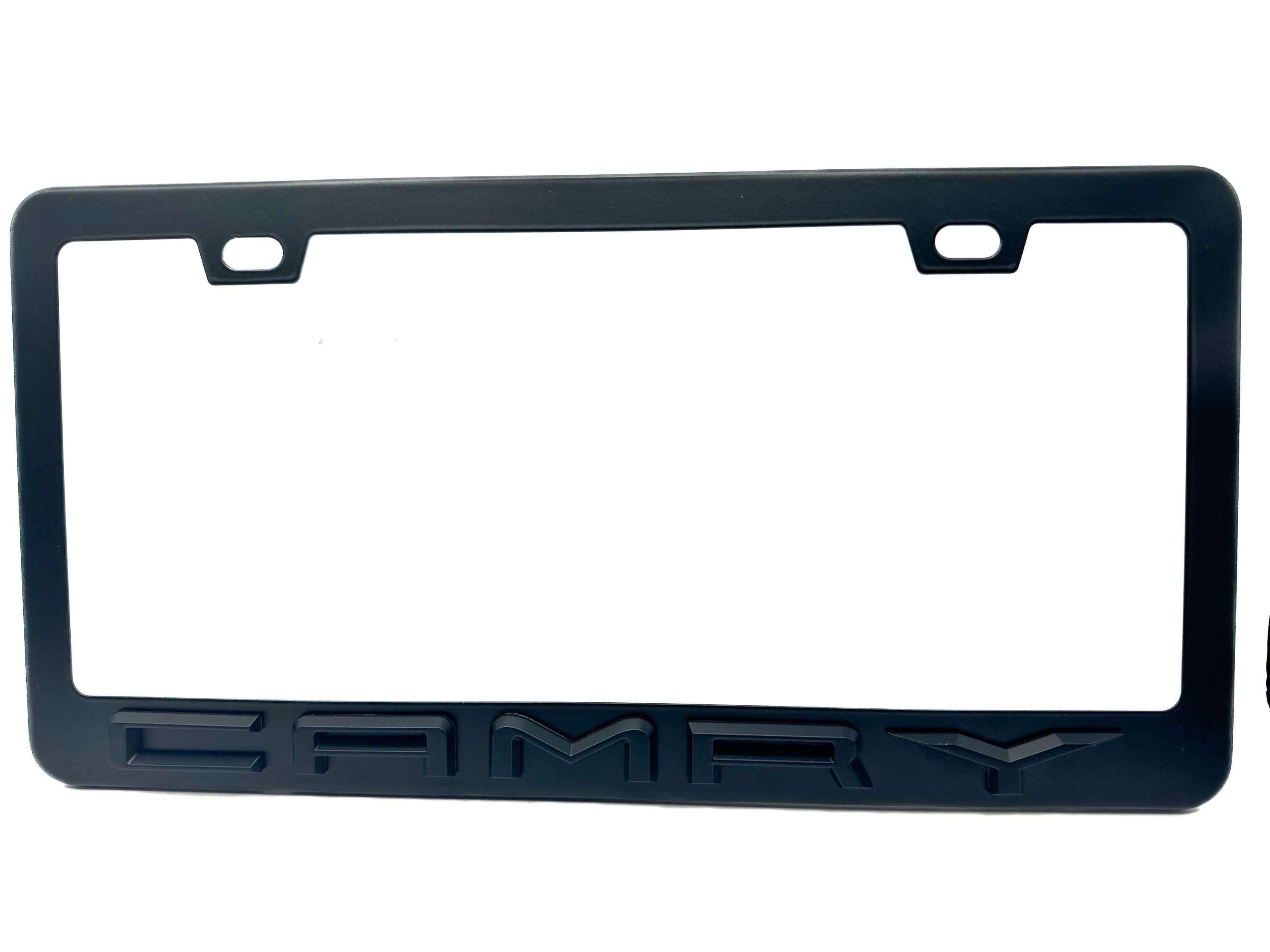 Satin Black License Plate Frame Stainless Steel for CAMRY