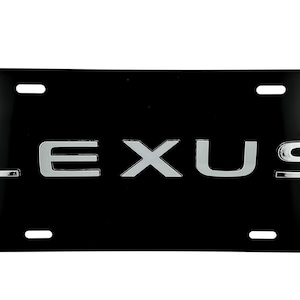 NEW STYLE Front Vanity Logo License Plate with Emblem Badge for LEXUS