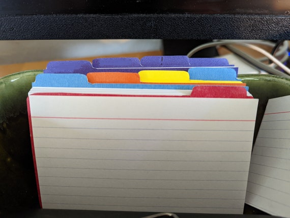3x5 Index Card Dividers - Etsy
