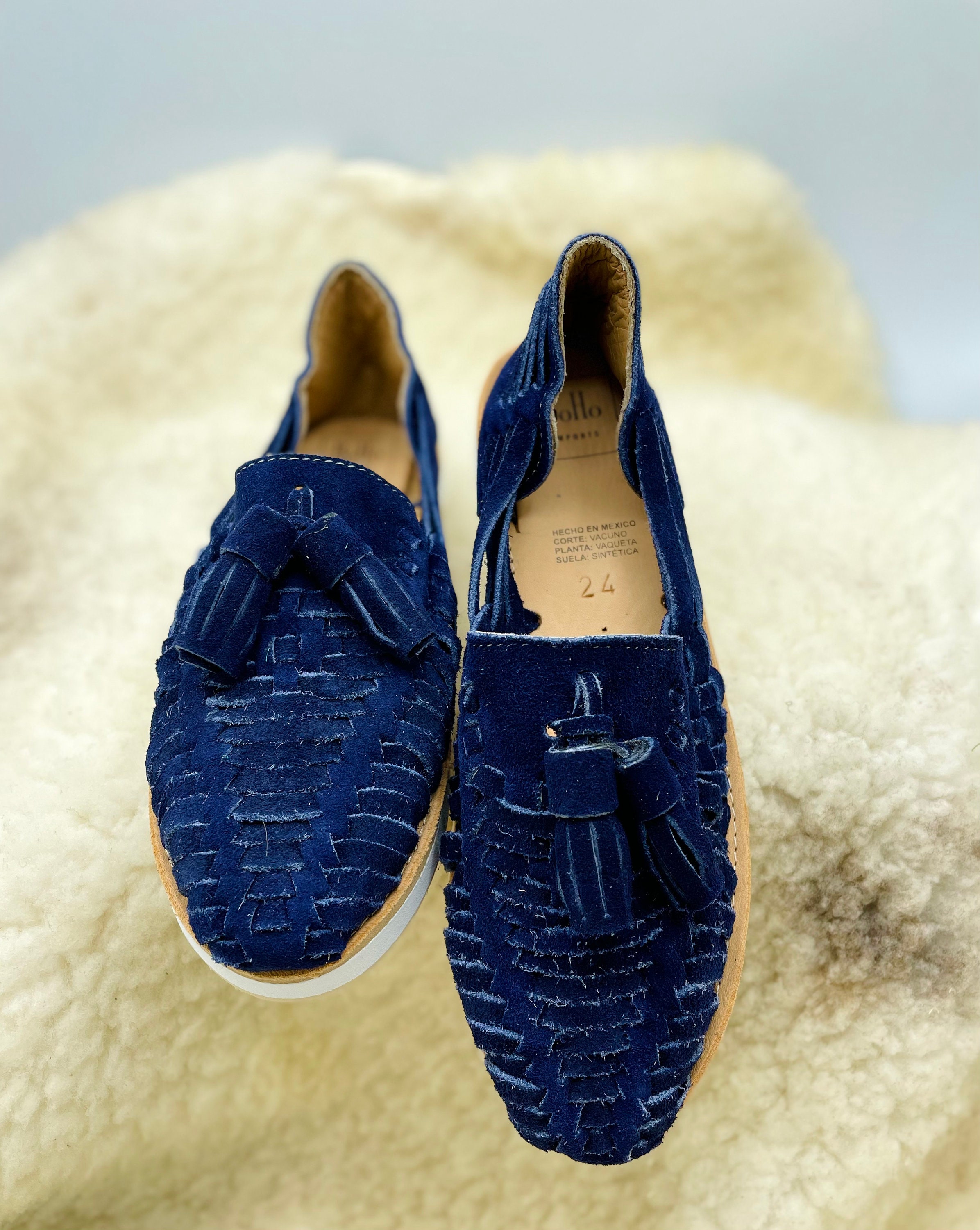 Blue suede deals huaraches