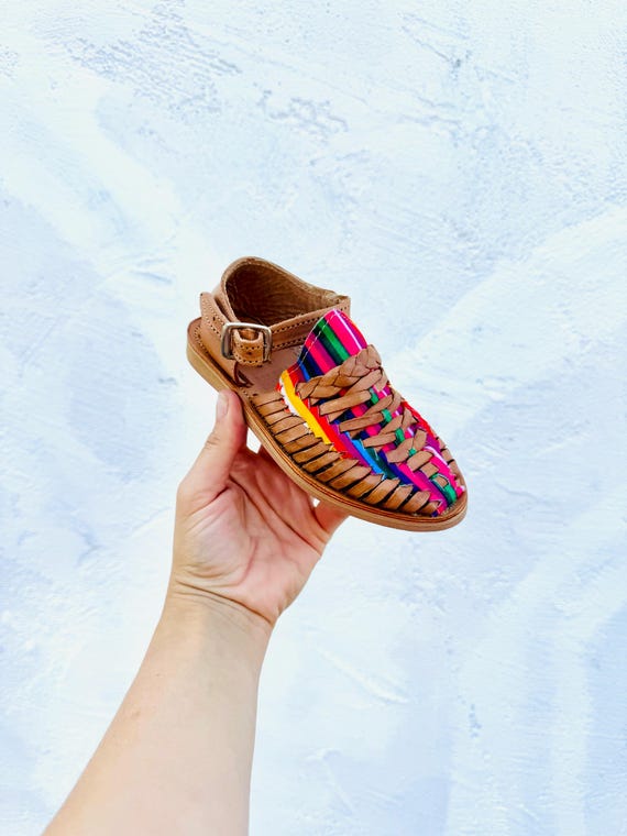 Kids Shoes Kids Rainbow Leather Sandals Kids Huaraches Boho