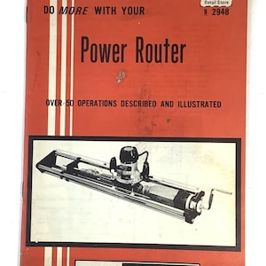 Craftsman Handbook Hoe u meer kunt doen met uw Power Router 1975 Boekje Handleiding