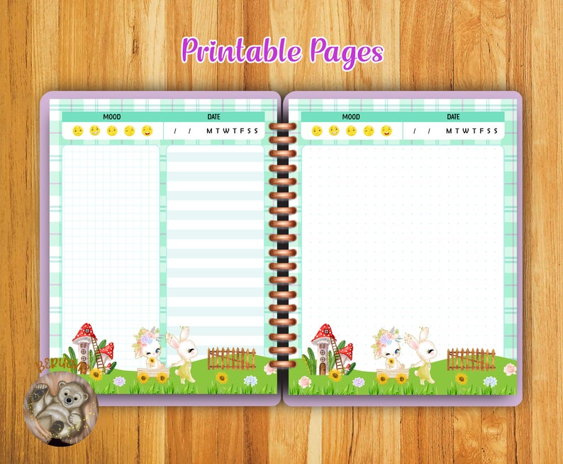 Printable Note Sheets Printable Stationery Cute Memo Set | Etsy