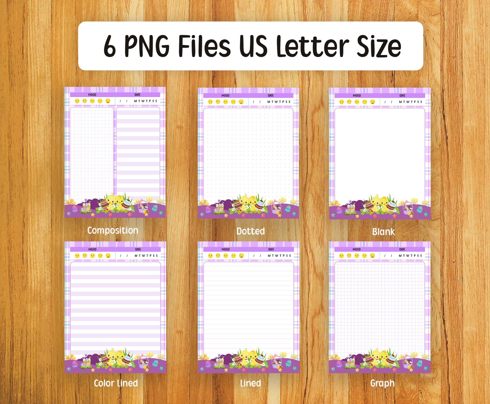 Printable Note Sheets Printable Stationery Cute Memo Set | Etsy