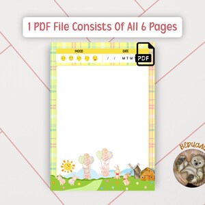Printable Note Sheets Printable Stationery Cute Memo Set | Etsy