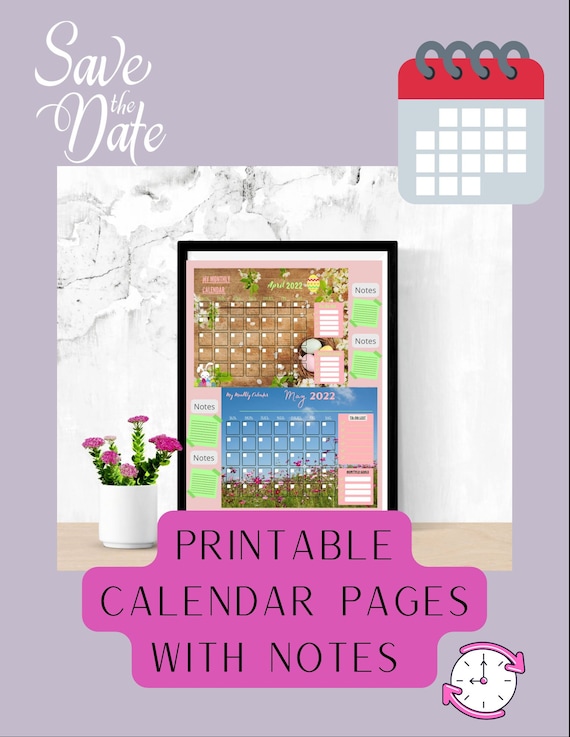 Printable Calendars | Etsy