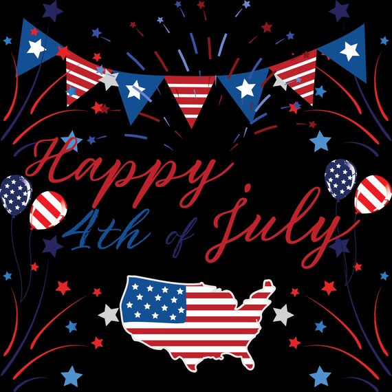 Happy 4th of July Svg Digital File - Etsy