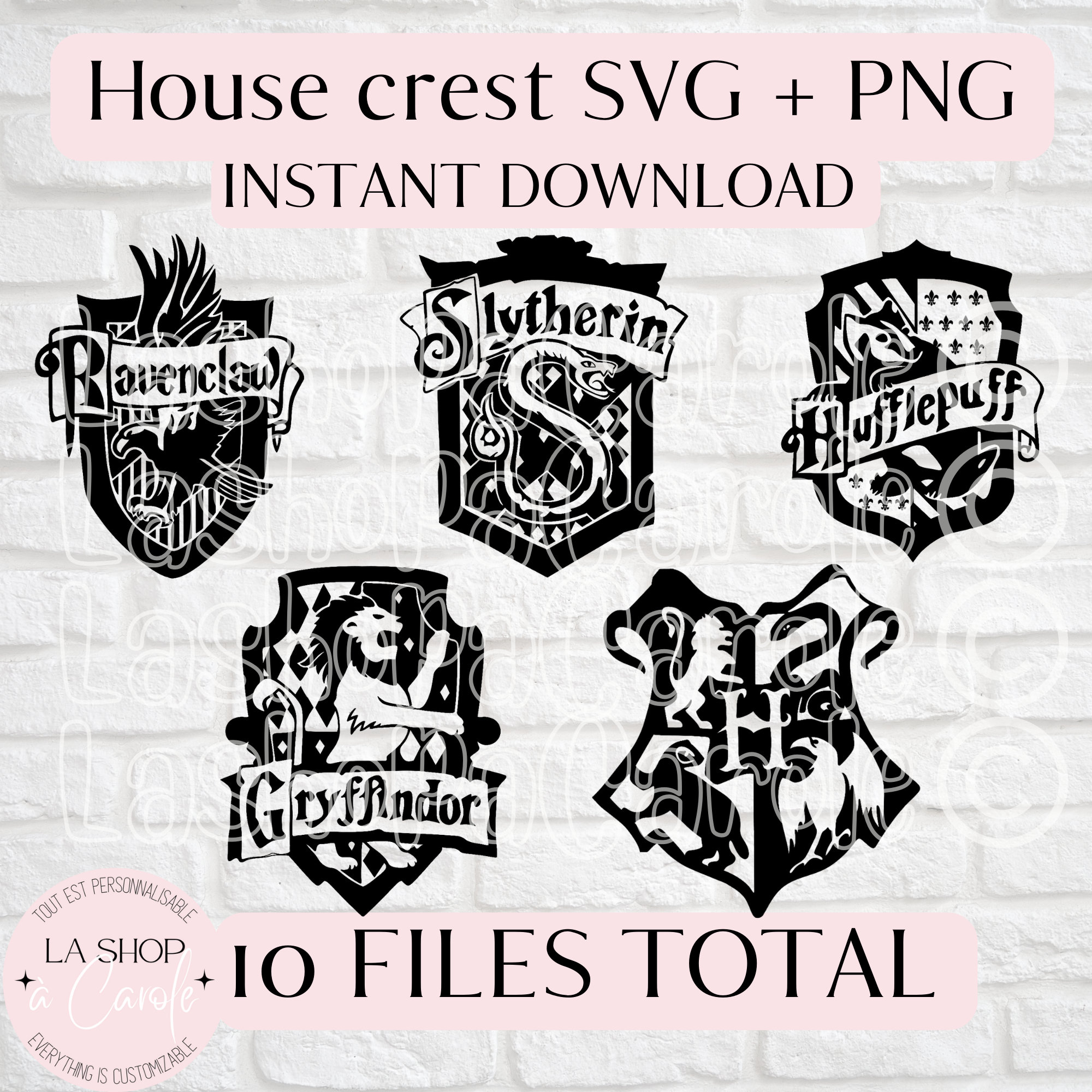 Ravenclaw House Crest Emblem Svg, Harry Potter House Crest Svg, School Of  Magic House Crest Svg, Instant Download