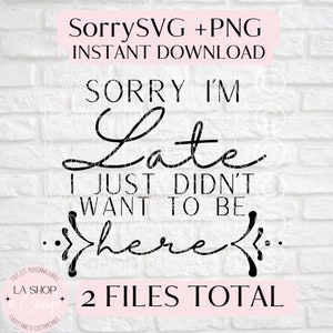 Przepraszam za spóźnienie | CLIPART | SVG | PNG