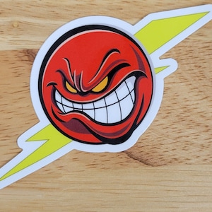 3&quot; Angry Sparky logo sticker