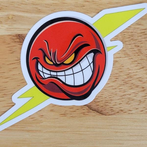 3" Angry Sparky logo sticker