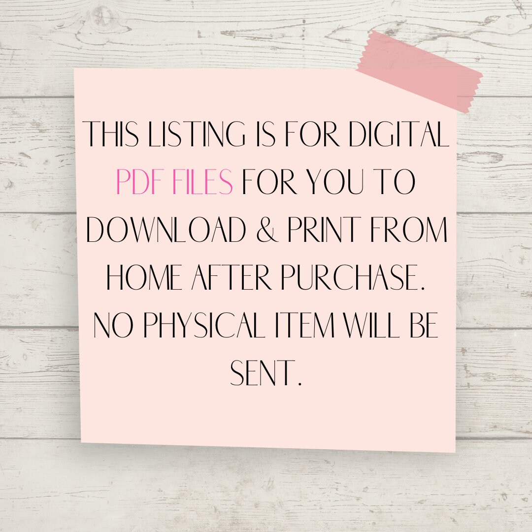 Lets Go Shopping Printable Instant Download // Organise Your Shopping ...