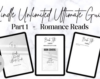 Kindle Unlimited Romance Reads Guide Part 1 // Digital download only, 100 pages of recommended romance books, Reader and book lover gift.