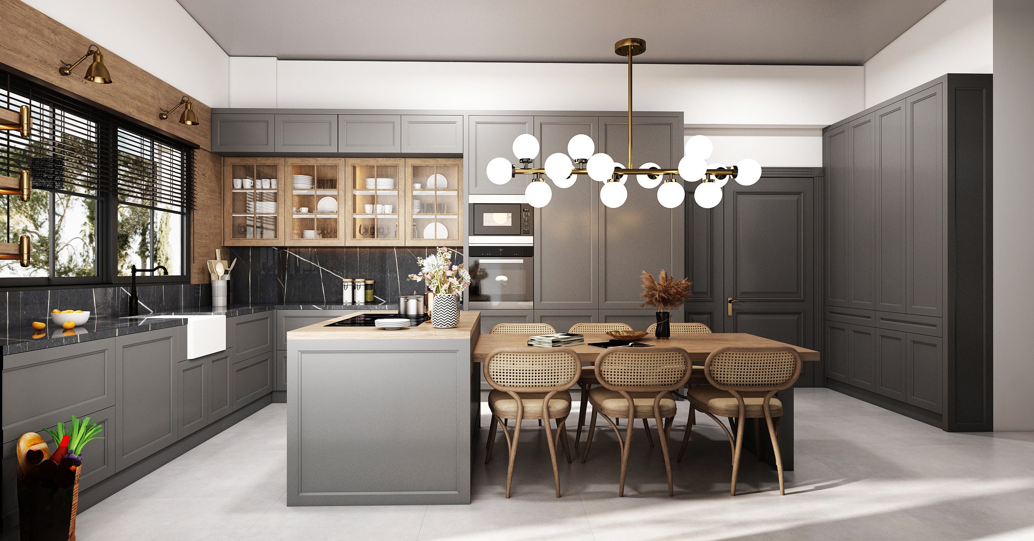 Kitchen Design, Customize Interior Design, Architectural Rendering ...